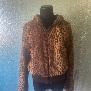 Leopard Teddy Jacket H&M